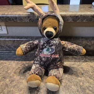 Mossy Oak Plush Stuffed Bear Camo Costume with Antlers Bass Pro 2013‎